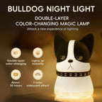 Led Cute Frenchie Night Light, Dimmable Nursery Kawaii Lamps, Super Squishy Silicone USB Rechargeable Touch Control Bedside Lamp, Used for Camping Party Room Decor(Frenchie)