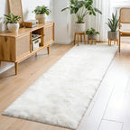 2x4 Non-Slip Shaggy Runner Rug, Ultra Soft Fluffy Plush Modern Indoor Area Rug for Hallway Bedroom Living Room Kitchen Entryway Fuzzy Carpet