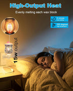 OuuKoo Salt Lamp Bulbs - 15 Watt Light Bulbs for Scentsy Wax Warmer - C7 Replacement Bulbs for Plug in Wax Diffuser- Warmwhite - Dimmable,15 Packs
