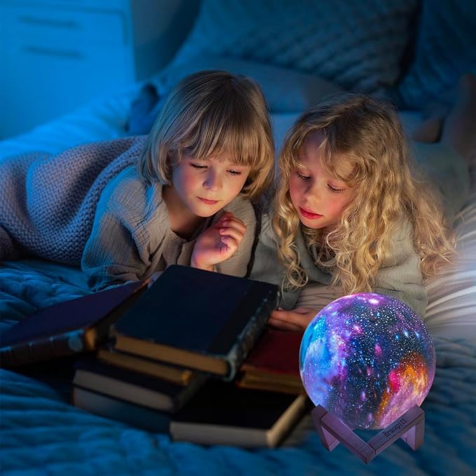 Moon Lamp Galaxy Lamp Upgraded Timing 7.1 Inch 16 Colors 3D Moonlight Galaxy Light,Moon Night Light for Adults,Kids Lamp Moon Gifts for Women Girls Boys Bedroom