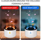 BOHOFAM Essential Oil Diffuser 360ML,Volcano Diffuser/Humidifier, Flame and Volcano 2 Mist Mosdes, Included 50ML Hotel Collection Essential Oil for Home, Bedroom,Large Room