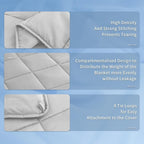 Topcee Weighted Blanket for Adults (15 lbs, 60" x 80") Queen Size Soft Cooling Heavy Blanket Sleeping, Apply to 130-160 lbs Body, Thick Breathable Blanket with Glass Bead, Easy Care
