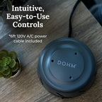 Yogasleep Dohm Uno White Noise Sound Machine, Real Fan Inside for Non-Looping White Noise, Sleep Aid, Office Privacy & Meditation for Adults & Baby, Registry Gift (Charcoal)