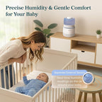 LEVOIT Evaporative Humidifiers for Bedroom Baby, Dual Air and Water Filters, Separate Sensor, Blue Light Free for Nursery Nightlight, Auto Dry, Smart Control & Alexa, Auto Mode, 3.8L Tank for 36H