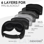 Bluetooth Sleep Headphones Bluetooth Sleep Mask | 3D Eye Mask for Sleeping | 16hrs Playingtime | Light Blocking Eye Mask | Auto - Off Timer | Best for Sleeper | Travel