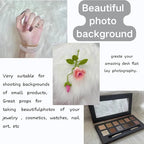 12 Inch White Square Faux Fur Rug, Small Product Photography Background, Perfect for Jewelry, Mini Bags, Nail Art, Small Vases and Other Desktop Photography (1pcs)