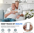 Smart Ring Health Tracker - IP68 Water Resistance, Sleep & Exercise Monitoring, iOS & Android Compatible, Long Lasting Battery Life, No Subscription Required, Unisex for Women & Men (Silver, 12)
