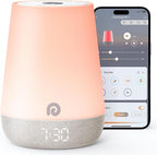 Dreamegg Sound Machine Baby - White Noise Sound Machine Baby With Night Light, Ok to Wake Alarm Clock, 34 Soothing Sounds, Sleep Trainer, Routine Builder, App Control for Kids Nursery Sleeping Bedroom