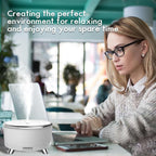 Diffusers for Essential Oils Large Room, Aromatherapy Diffuser with Remote Control,7 Colors Lights 3 Mist Mode for Women Office Home White Sliver