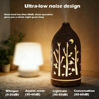 3 Essential Oil Diffuser Set,7.1''x3.5'' Aromatherapy Diffusers,Desk Humidifiers for Office,Small 200ml Humidifier with 7 LED Colors Night Lights,Waterless Auto-Off for Home Decor Gift (Tree)