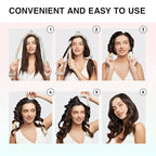 Kitsch Holiday Hair Hero XL Satin Heatless Styling & Flat Lay Claw - Heatless Curls & Waves, Extra Large Curling Rods, Satin Scrunchies & Claw Clip for Hair Protection, Gifts for Women- 4pc set, Aura