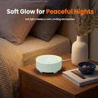 Kipcush Baby & Kids White Noise Sound Machine w/Night Light, 21 Non-Looping Sounds, 6 Timers (15-120 min & 8H), Memory, USB Powered for Nursery, Home & Travel