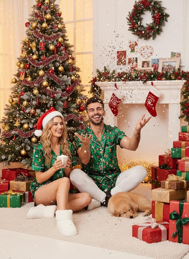 Ekouaer Womens Silk Satin Pajamas Set Short Sleeve Sleepwear Button Down Loungewear 2 Piece Pjs Shorts Set S-5X Plus Size