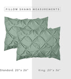 Elegant Comfort 8-Piece Pinch Pleated Comforter Set - All Season Complete Bed in a Bag, Includes 4pc Smart Sheet Set, Bed Skirt, Comforter, Matching Pillowcases and Shams, Full/Queen, Sage Green