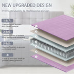Purple Weighted Blanket for Adults 15lbs, 48"x72" Twin Size, Cooling Heavy Blanket for 120-160lbs with Premium Glass Beads, Soft Thick Big Blankets for All-Season Sleeping Comfort Breathable