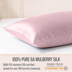 Bella Coterie Luxury Silk Pillowcase for Hair and Skin | 30 Momme | 100% Pure 6A Mulberry Silk | Super Soft | Perfectly Plush [Queen, Pink Peony]