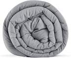 TONGDADA Kids Weighted Blanket | 40''x60'',10lbs | for Child Between 80-125 lbs | Premium Cotton Material with Glass Beads | Light Grey