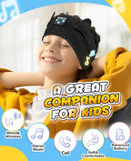 Kids Headphones Headband Toddler, Baby for ipad, Bluetooth Toddler Headphones with Wired Playback 3.5 MM Jack,Airplane Travel Essentials for Boys & Girls