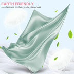 Mulberry Silk Pillow Cases King Size with Hidden Zipper, Ultra Smooth and Soft Breathable Cooling Silk Satin Pillowcase for Hair and Skin, Gifts for Women Men (Sage Green, 20x36 Inches, 1 Pack)