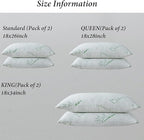 HOXXME Single Memory Foam Pillows King Size Set of 1, Cooling Rayon Pillow with Breathable Cover, Bed Pillow for Sleeping 1 Pack, Firm Adjustable for Neck Support, Hotel Quality Rest Pillow 20" x 36"