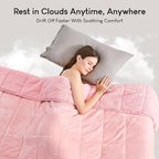 Cottonblue Weighted Blanket 10 lbs Twin Size, Fuzzy Soft Sherpa Fleece Weighted Throw Blankets for Adults Calming and Relax, Cozy Flannel Heavy Blanketwiht Glass Beads for Sofa Bed 48x72 in, Pink