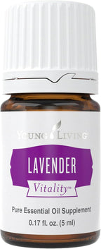 Young Living Vitality Lavender Essential Oil 5ml Bottle - Calming Floral Flavor - 100% Pure - Steam Distilled - Add a floral flavor to Foods and Beverages