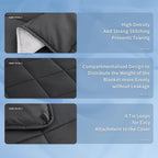 Topcee Weighted Blanket for Adults (20 lbs, 60" x 80") Queen Size Soft Cooling Heavy Blanket Sleeping, Apply to 190-210 lbs Body, Thick Breathable Blanket with Glass Bead, Easy Care