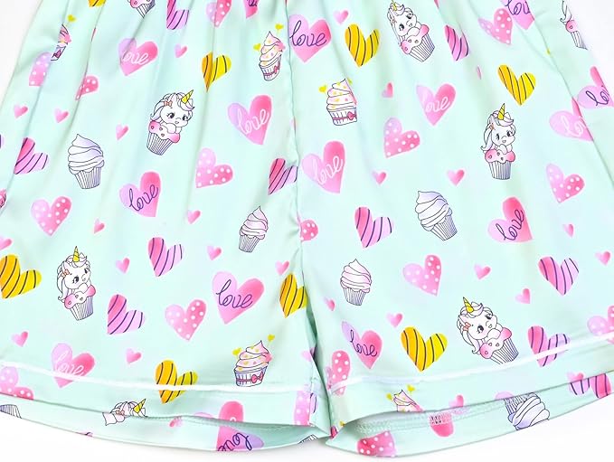 QPANCY Kids Satin Pajamas Sets Baby Boy Girl Button-Down Silk Sleepwear 2 Piece Short Sleeve Loungewear Clothes Set