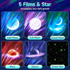 Iceberg Northern Lights Projector, Blue Galaxy Projector with Unique Iceberg Base, 300+ Lighting Effects & 15 White Noise, Bluetooth Aurora Star Light for Bedroom, Remote & Timer, Kids/Adults Gifts