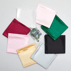 Satin Pillowcases with Zipper （20x36）,King Size Pillowcases Set of 2,Black Silk Pillowcase for Hair and Skin
