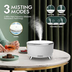 Diffusers for Essential Oils Large Room, Aromatherapy Diffuser with Remote Control,7 Colors Lights 3 Mist Mode for Women Office Home White Sliver