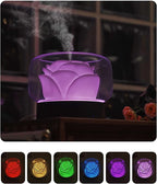 Diffusers for Essential Oils Large Room: SEVEYEE 500ml Aromatherapy Diffuser for Home Bedroom - Big Capacity Running 24 Hours Waterless Auto Off with 7 Colors Lights - White