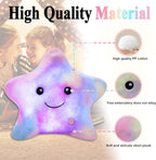 Twinkle Star Pillow LED Night Light Up Stuffed Animals for Girls Kids Pillow Plushies for Boys,Glow Cute Throw Pillows Plush Toy Gifts for Birthday Children Christmas Decor Couch Bed Colorful