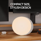 ANTDALIS Sunrise Alarm Clock for Heavy Sleepers Adults, Wake Up Light Dimmable Night Light for Kids Teens Bedroom Home Decor Girls Boys Women Gifts, 20 Color and Touch Control, Snooze, White