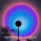 Sunset Lamp with APP & Remote Control,16 Colors Night Light 180° Rotation Rainbow 4 Modes Setting for Photography/Selfie/Party/Home/Living Room/Bedroom Decor, Gifts Women