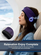 Lullaband Bluetooth Headband Headphones, Sleep Headphones for Side Sleepers, Comfortable Headband with Thin Speaker Microphone Handsfree Gift