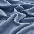 CLOTHKNOW Blue Velvet Comforter Set Twin/Twin XL Lake Blue Bedding Comforter Sets Blue Bed Comforter Flannel Comforter Blue Bedding Sets Soft Cozy