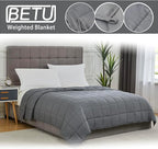 Weighted Blanket for Adults 25lbs, 78"x86", King Size Cooling Heavy Throw Blanket for 220-280lbs, Microfiber Soft Thick Big Blankets Weighted Comforter Breathable Gift for Sleeping, Grey