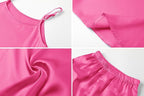 Umeyda Girls & Womens Pajamas Set Sleeveless Camisole Tank Top and Shorts 2 Piece Sleepwear Summer Outfits