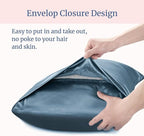 BEDELITE Satin Pillowcase for Hair and Skin, Super Soft and Cooling Similar to Silk Pillow Cases 2 Pack with Envelope Closure, Gift for Women Men(20"x30" Queen Size, Bluesteel)