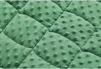 TONGDADA Weighted Lap Blanket 7lbs for Adult,Perfect for Relaxation, Lounging, Napping, Sleeping & Travel,Luxury Minky Weighted Body Blanket,Weighted Throw Blanket-Dark Green Minky Dot, 29" x 24"