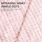 yescool Pink Weighted Blanket 7 Pounds Twin Size Cooling Weighted Throw Blanket, Minky Heavy Blankets Warm Weighted Comforter, Big Washable Thick Blankets Gift for 60-90lbs, 40 * 60in