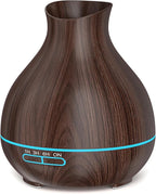 BZseed Aromatherapy Essential Oil Diffuser, 550ml Ultrasonic Fragrant Oil Large Room Humidifier, Diffusers for Home with Timer and Waterless Auto-Off, 7 Color LED Lights,Cool Mist Humidifiers