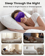 3 Pack Sleep Masks for Women & Men: True Blackout Eye Mask for Sleeping, 3D Contoured Zero Eye Pressure, Lash-Friendly, Side Sleeper Comfort, Airplane Travel Essentials, Night Eye Cover Blindfold