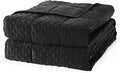 Mr. Sandman Weighted Blanket for Adults, Heavy Blanket for Woman, Man Sleeping/Calm, Soft and Cozy Weighted Throw Blankets, Machine Washable, 60 x 80in, 15 lbs, Black