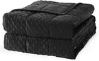 Mr. Sandman Weighted Blanket for Adults, Heavy Blanket for Woman,Man Sleeping/Calm, Soft and Cozy Weighted Throw Blankets, Machine Washable, 48 x 72in, 12 lbs, Black