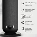 Smart Waterless Essential Oil Diffuser, Scent Air Machine for Home, Aromatherapy Scent Diffuser with Roy Tranquility Oil, Covers Up to 1000 Sq.Ft, Quiet Cold-Air Tech Machine for Hotel, Spa (Black)