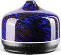 Porseme 500ml Glass Essential Oil Diffuser Aromatherapy Ultrasonic Cool Mist Humidifier 15-21 Running Hours Waterless Auto-Off Air Diffusers for Sleeping Yoga Working Spa(Cobalt Blue)