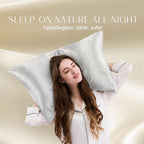 ZIMASILK 100% Pure Mulberry Silk Pillowcase for Hair and Skin Health,Soft and Smooth,Both Sides Premium Grade 6A Silk,600 Thread Count,with Hidden Zipper,1pc(Standard 20''x26'',Light Grey)