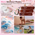 Smart Ring Health Tracker, Men & Women, Featuring a Heart Rate Monitor, Sleep Tracker, 8 Exercise Modes, Step Counter, IP68 Waterproof (White, 8)